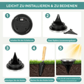 GlowPath™ – Solar Bodenleuchten für Garten & Wege - 136:173dilei 1pc Warm Light - Warmes Licht