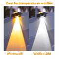 Solar Wandbeleuchtung für Außenbereiche - 136:173Warm 6PCS - Warmweiß