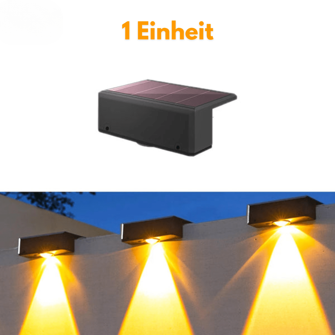 Solar Wandbeleuchtung für Außenbereiche - 136:173Warm 6PCS - Warmweiß