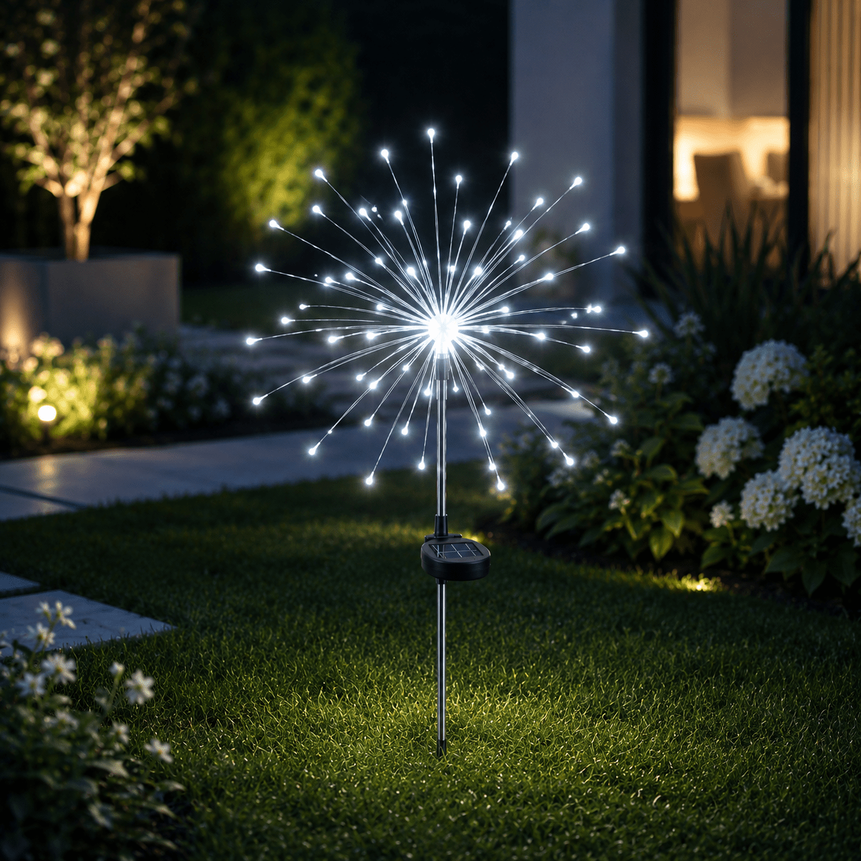 StarFlair™ – Solar Feuerwerk Gartenleuchte - 136:29;355:2000435438mode 90led - Weiß