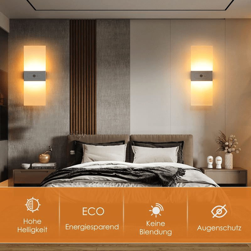 AuraLux™ – Automatische LED Wandleuchte mit Bewegungssensor - 180:200002571;200000795:175White 27cm - 1 Stück