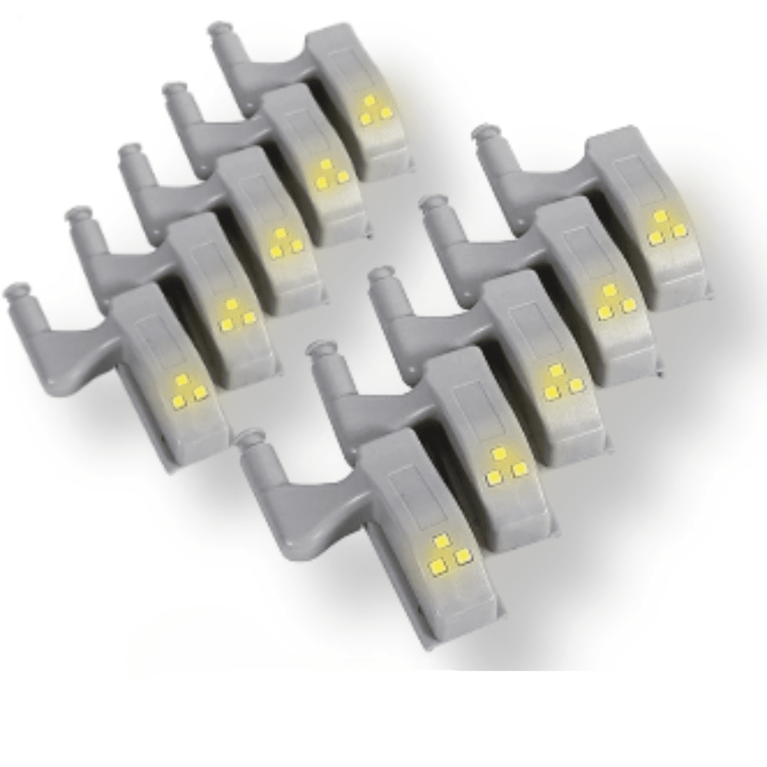 LED - Beleuchtung für Schränke mit Türscharnier - Sensor - LedQuente10 (Amarela) - Warmweißes Licht