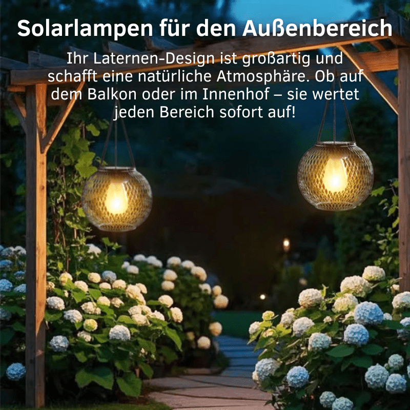 LumaGlow™ – Solar - Hängelampe Outdoor - 123213 - 2 Stück (Sparen Sie 10€)