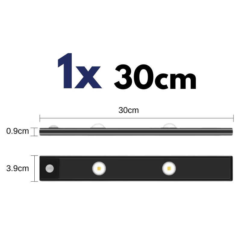 Wiederaufladbare Bewegungsmelder Lampe -  - 1x Lampe