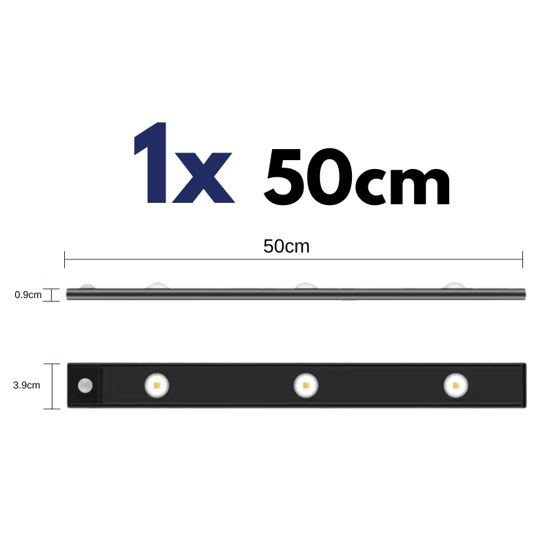 Wiederaufladbare Bewegungsmelder Lampe -  - 1x Lampe