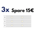 Wiederaufladbare Bewegungsmelder Lampe -  - 3x Lampen (Spare 15€)