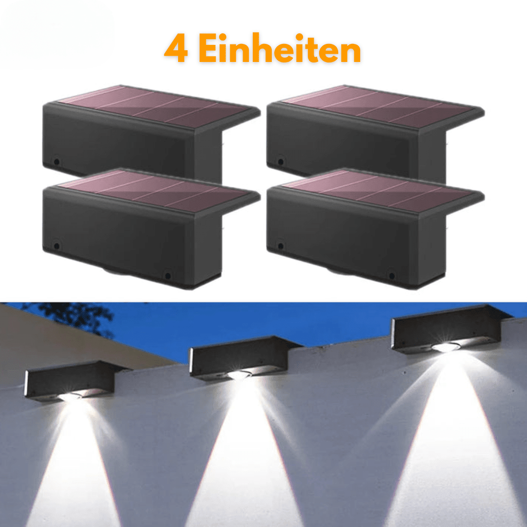 Solar Wandbeleuchtung für Außenbereiche - 2525 - Weiß