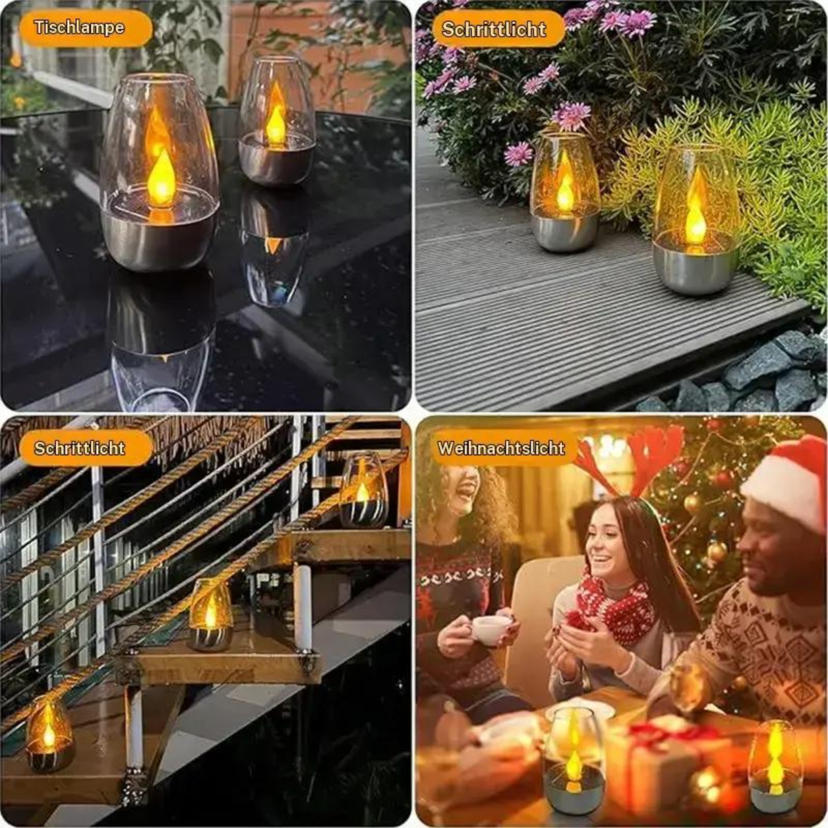 LumiFlare™ – Solar LED Kerze mit Flammeneffekt - 136:200003938Candle Light;355:2000435431PC - 1 Stück