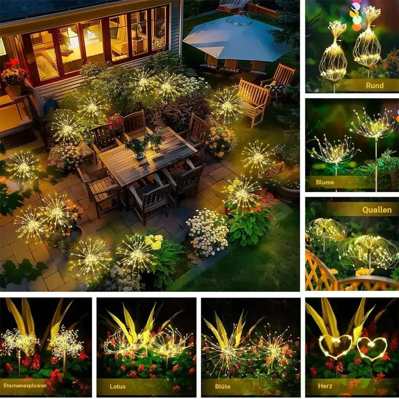 StarFlair™ – Solar Feuerwerk Gartenleuchte - 136:200002573;355:2000435438mode 90led - RGB
