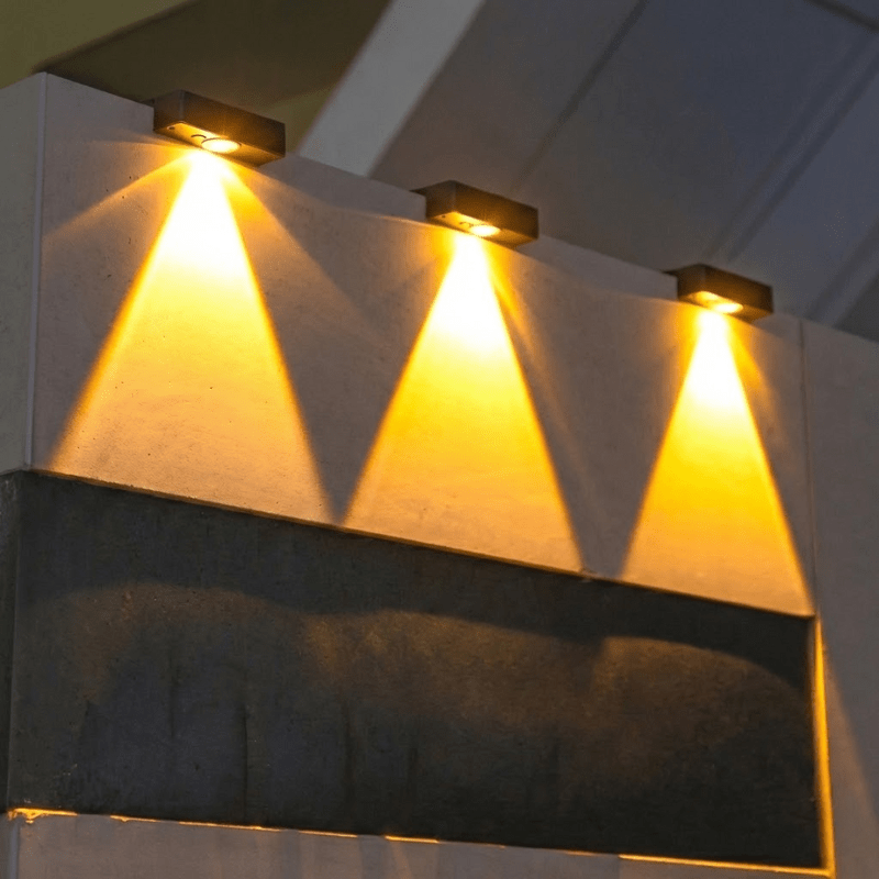 Solar Wandbeleuchtung für Außenbereiche - 136:173Warm 6PCS - Warmweiß