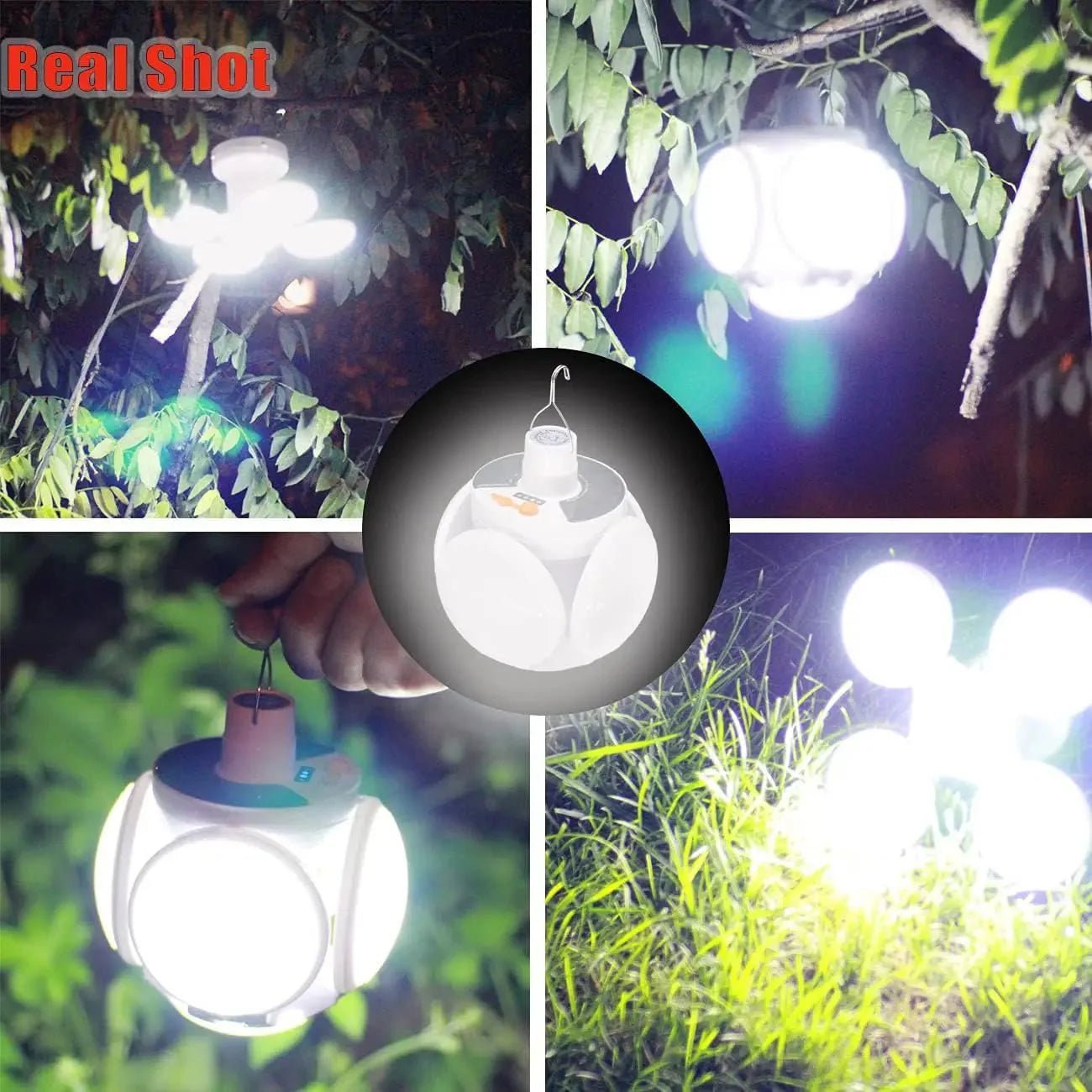 Faltbare 2 - in - 1 Solarlampe FOLDGLAZE - 2131313121 - 1+1 Gratisangebot 🎁