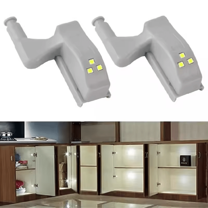 LED - Beleuchtung für Schränke mit Türscharnier - Sensor - LedQuente10 (Amarela) - Warmweißes Licht