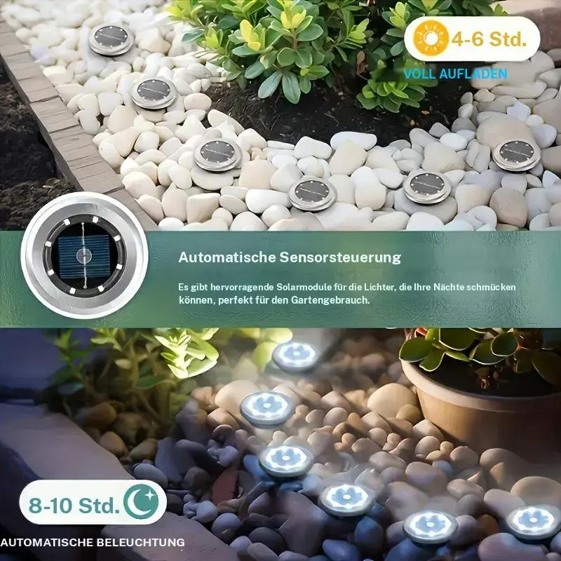 GlowPath™ – Solar Bodenleuchten für Garten & Wege - 136:173dilei 1pc Warm Light - Warmes Licht