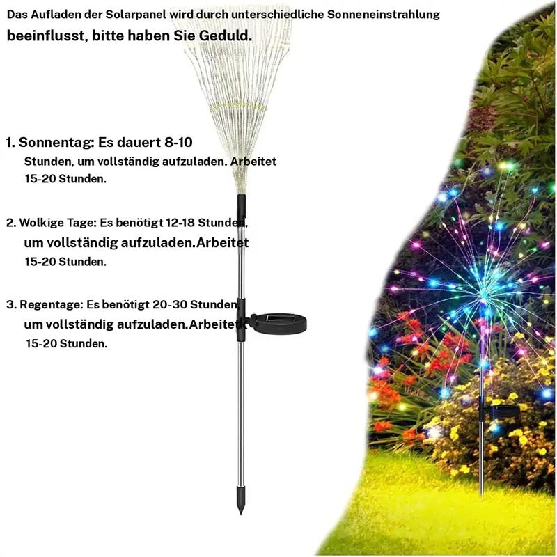 StarFlair™ – Solar Feuerwerk Gartenleuchte - 136:200002573;355:2000435438mode 90led - RGB