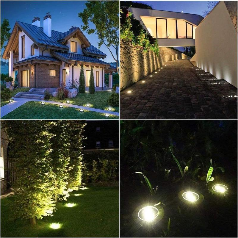 GlowPath™ – Solar Bodenleuchten für Garten & Wege - 136:173dilei 1pc Warm Light - Warmes Licht