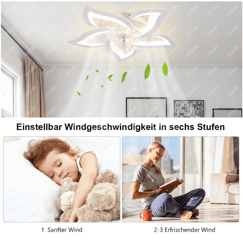 LumaFlow™ – LED Deckenleuchte mit leisem Ventilator - 200000544:29;35:200003943 - 1 Stück