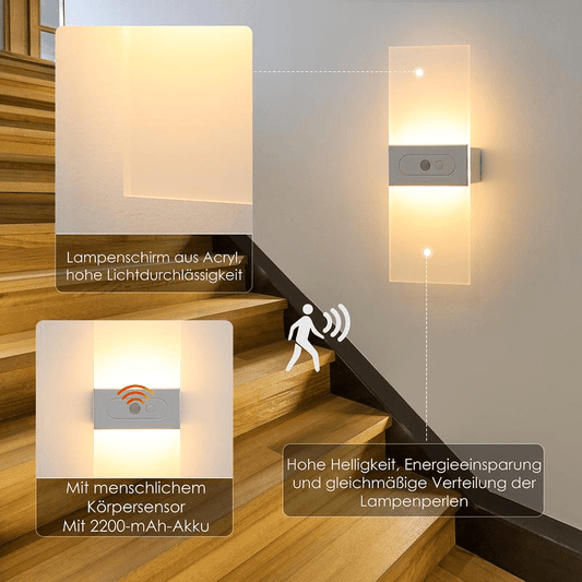 AuraLux™ – Automatische LED Wandleuchte mit Bewegungssensor - 180:200002571;200000795:175White 27cm - 1 Stück