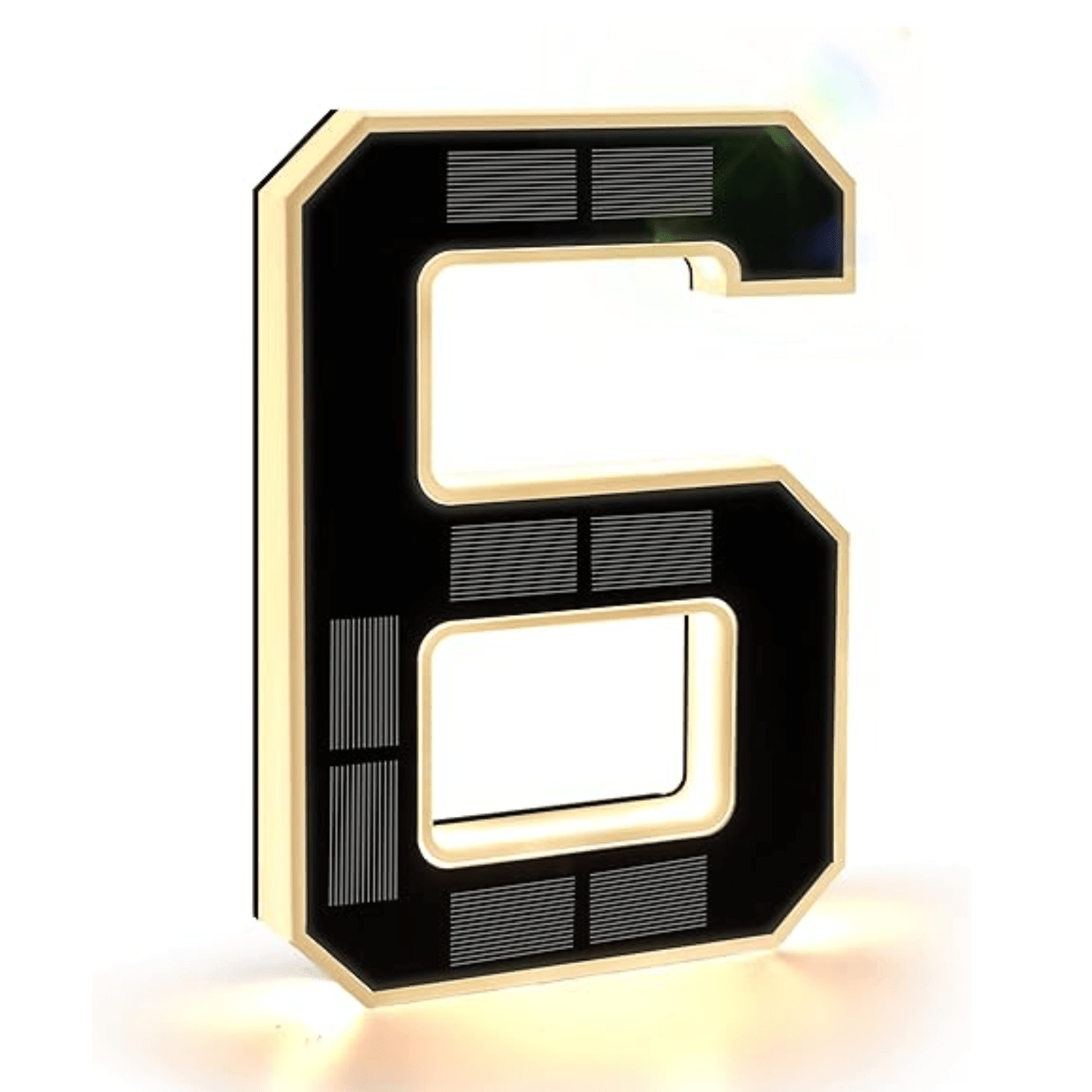 LumiDigit™ – Solar - LED Hausnummern - 6 - 6