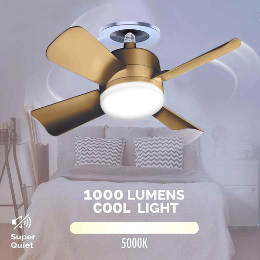 LumiFan™ – Ventilator mit LED - Licht 2 - in - 1 - 136:40808150256LED;249:2000063051PCS - Gold