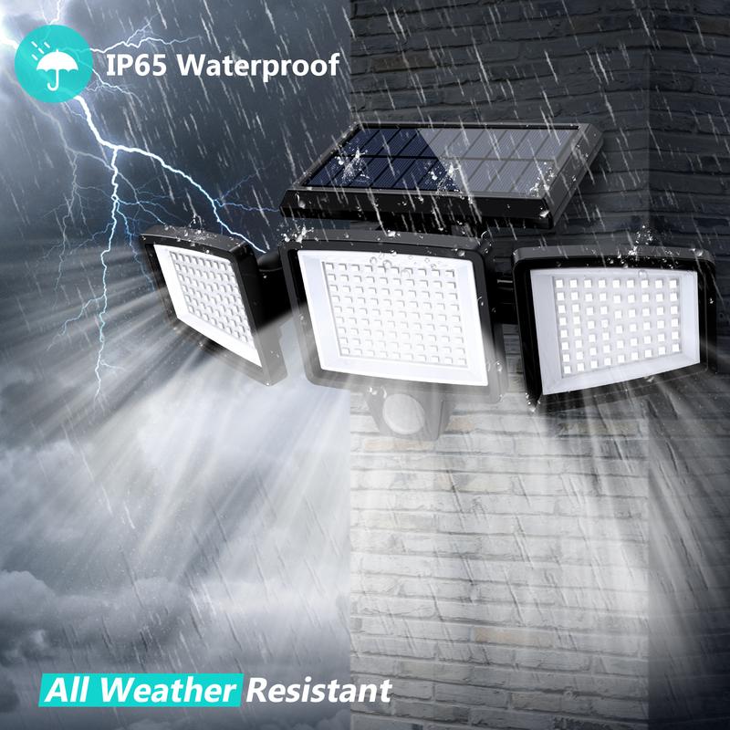 LumiGuard™ – Solarbetriebener LED - Strahler mit Bewegungsmelder - 136:865348LED-Integrated;249:2000063051PCS - 6 Stück (Sparen Sie 55€)