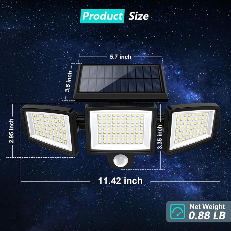 LumiGuard™ – Solarbetriebener LED - Strahler mit Bewegungsmelder - 136:865348LED-Integrated;249:2000063051PCS - 6 Stück (Sparen Sie 55€)