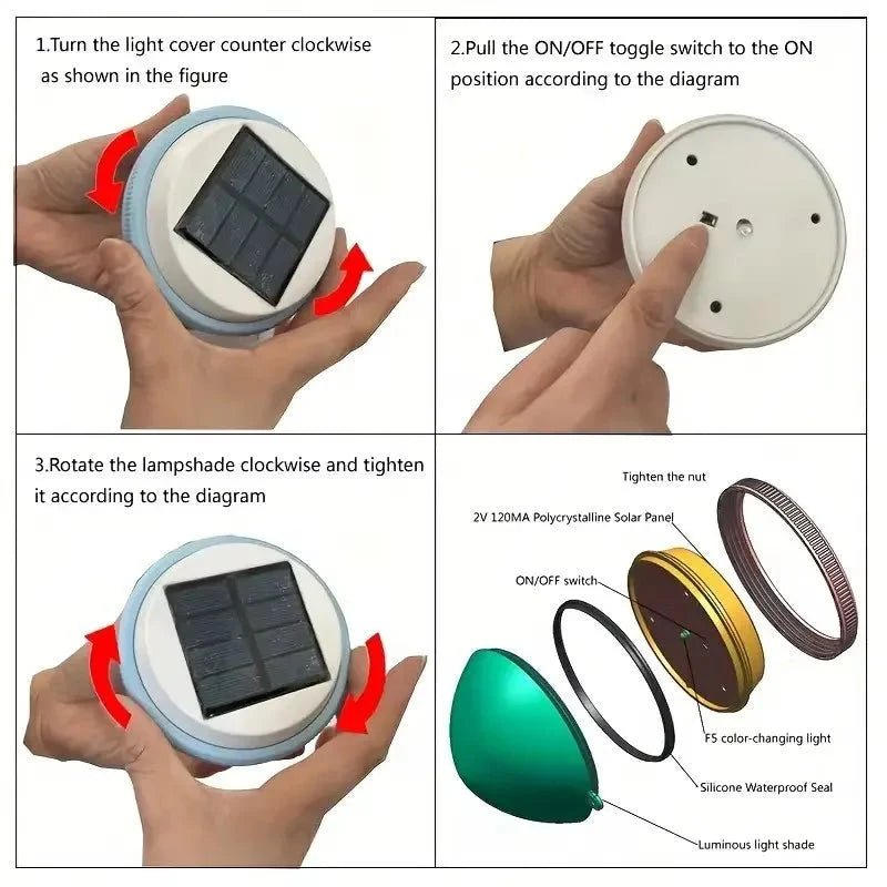 LumiPool™ – Solar - LED Poollicht mit Farbwechsel - 136:1731 pcs;249:200006305 - 1 Stuck