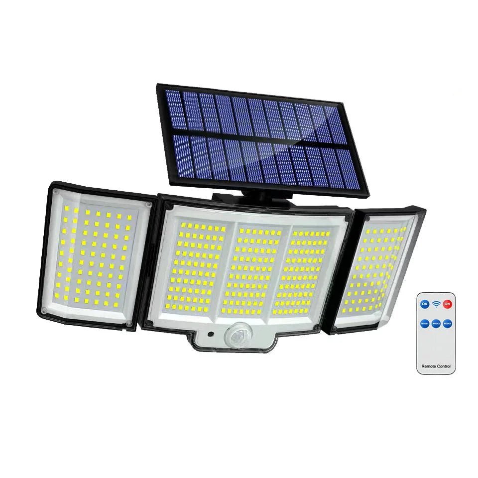 TriLux™ – Dreifach - Solarstrahler mit Bewegungsmelder - 136:40808150256LED;249:2000063051PCS - 256 LED